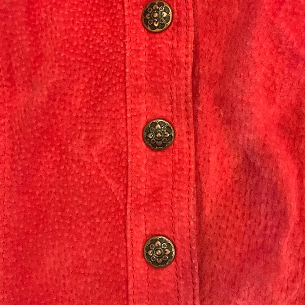 LAL Suede/Leather Red/Rust Jacket - Picture 14 of 14